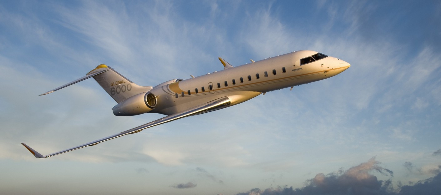 volo privato sul Bombardier Global 6000